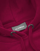 ICHBIN Kapuzenpullover Damen Essenz Himbeerrot Nackenlabel