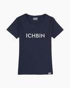 ICHBIN T-Shirt Damen Lebensfreude Navy/Hellgrau