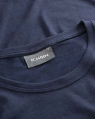 ICHBIN T-Shirt Damen Lebensfreude Navy/Hellgrau Nackenlabel