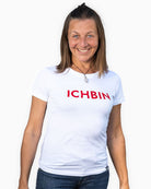 ICHBIN T-Shirt Damen Lebensfreude Weiß/Rot